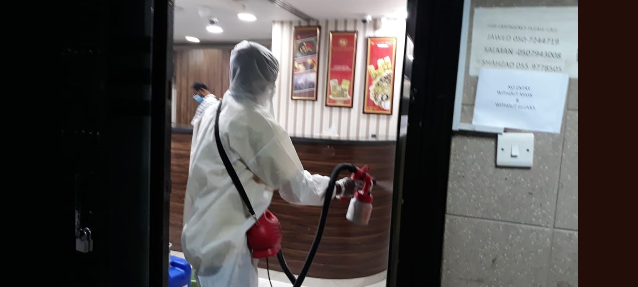 Disinfectant treatment: How each visit is structured