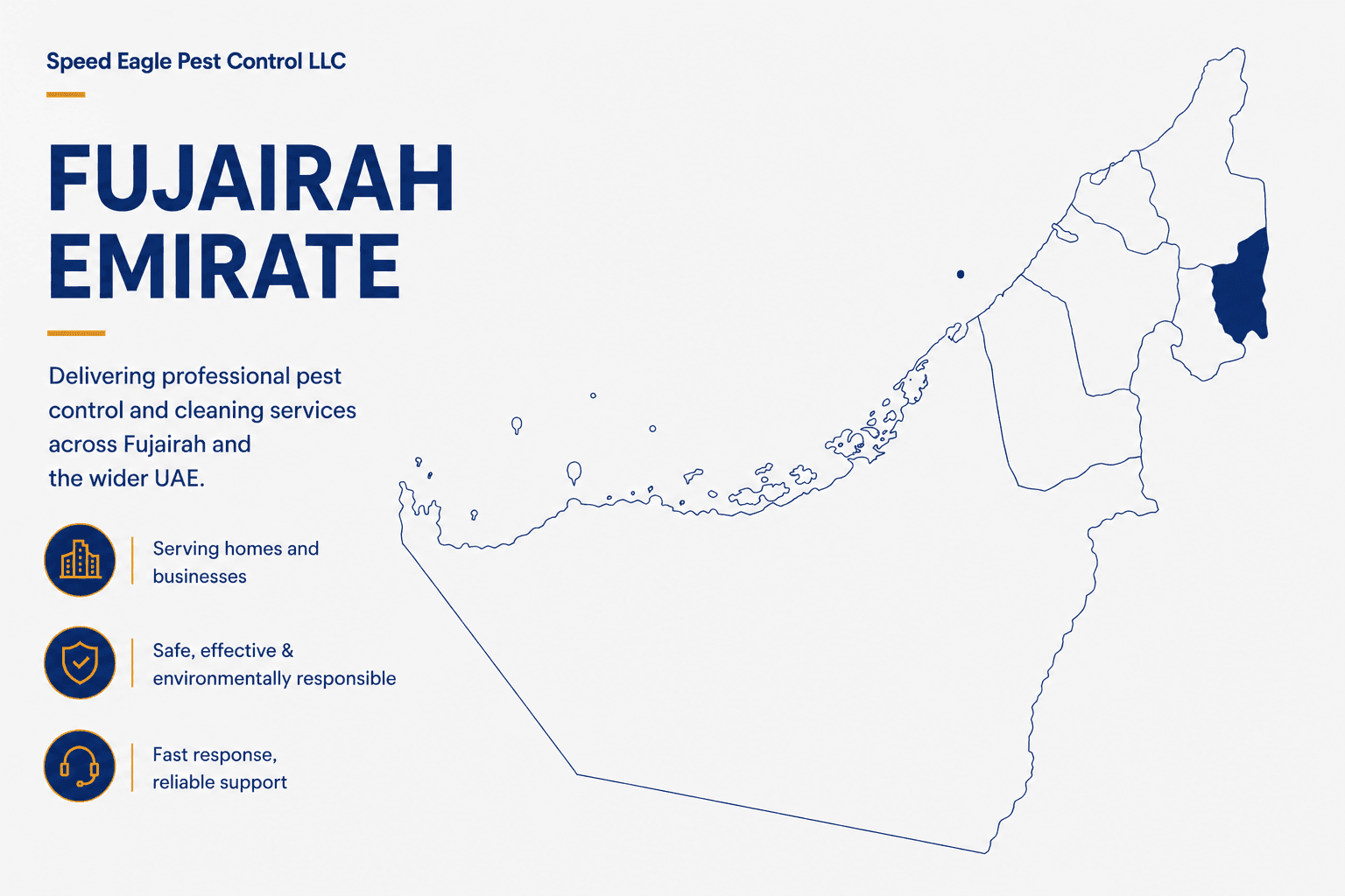 Fujairah emirate - pest control and cleaning