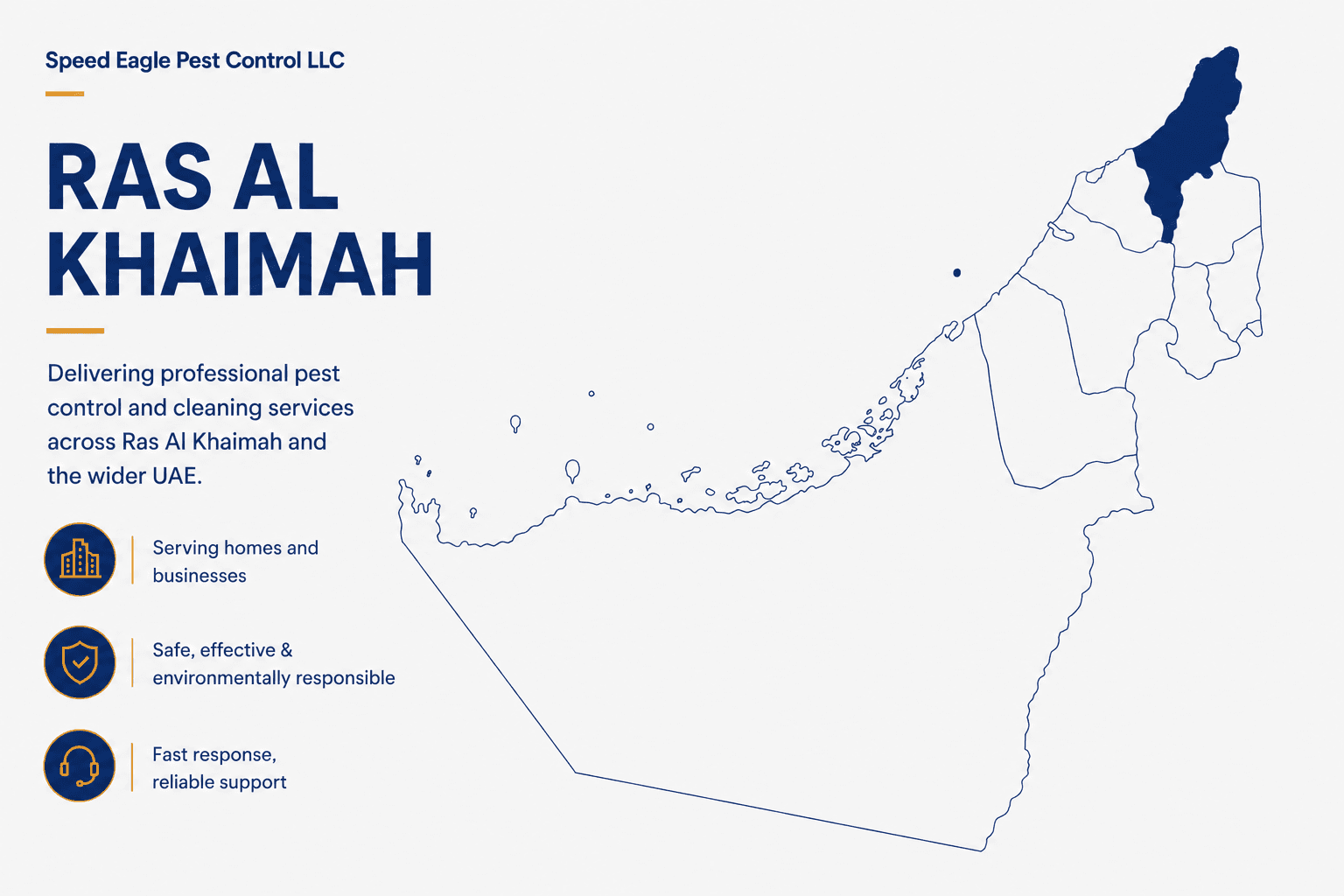 Ras Al Khaimah emirate - pest control and cleaning