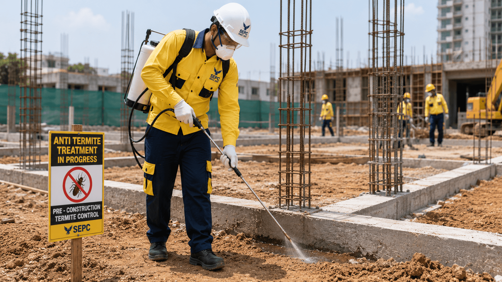 Anti-termite treatment: Pre-construction: compliance & barrier planning