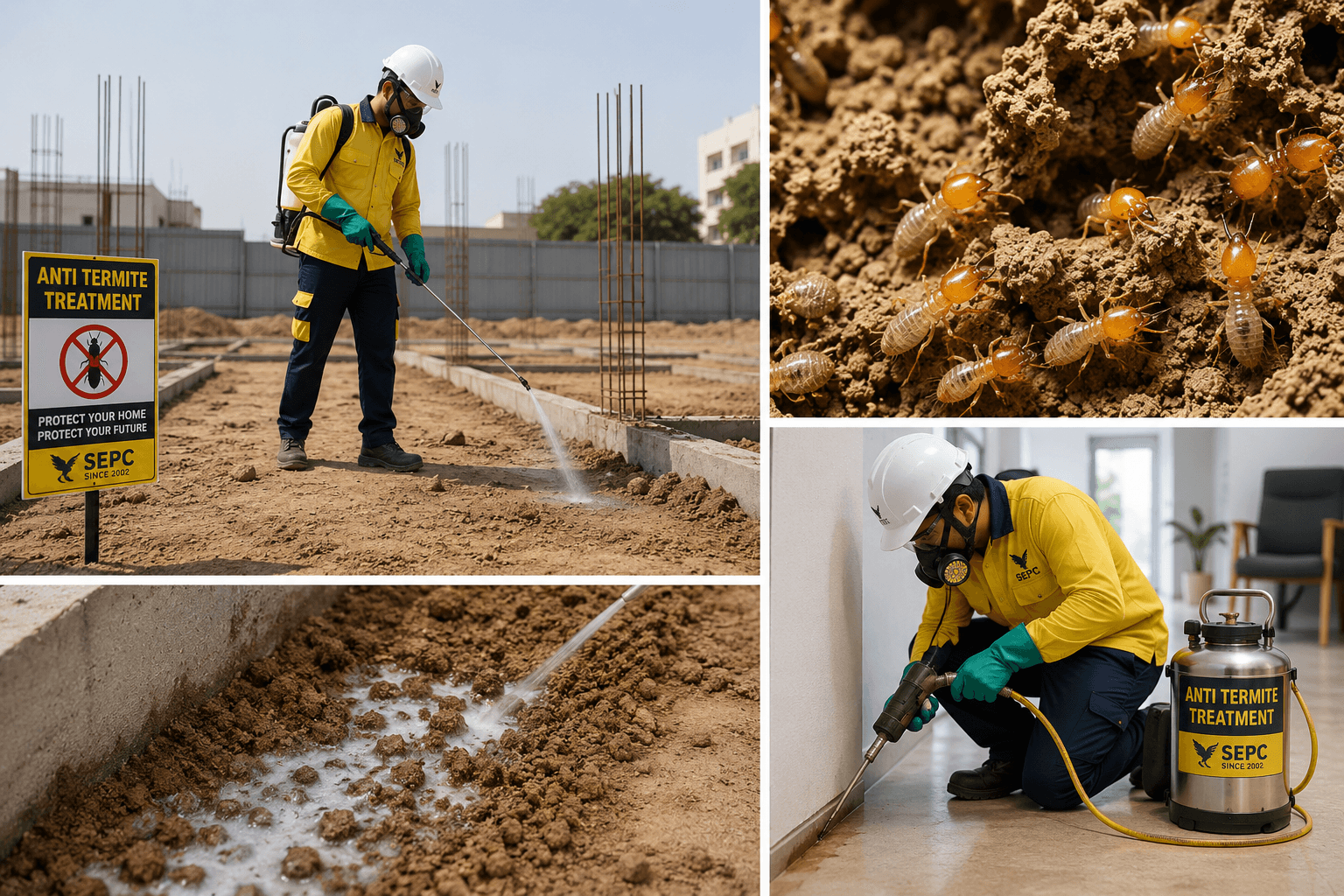 Anti-termite treatment: Coordination, programmes & records