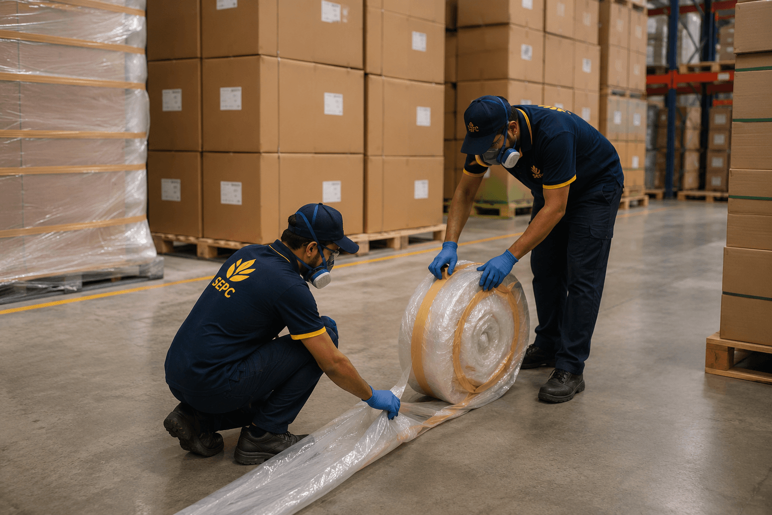 Fumigation: Stored products, stacks and warehouse volumes